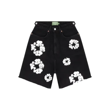 Denim Tears Cotton Wreath Shorts Black